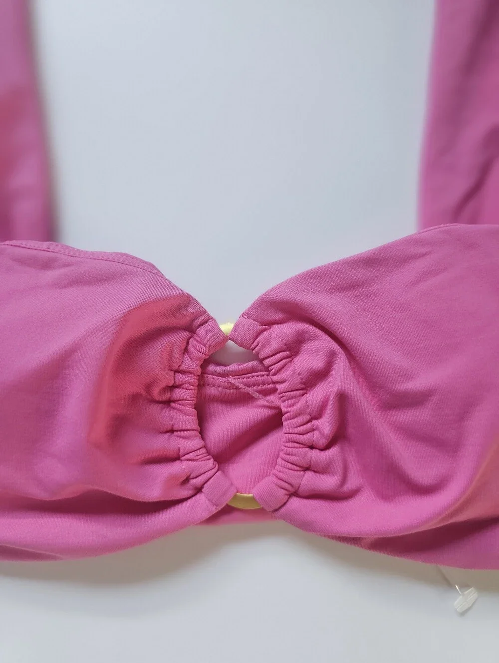 ​L*Space Willow Pink O-Ring Bikini Top NWT Size XS
